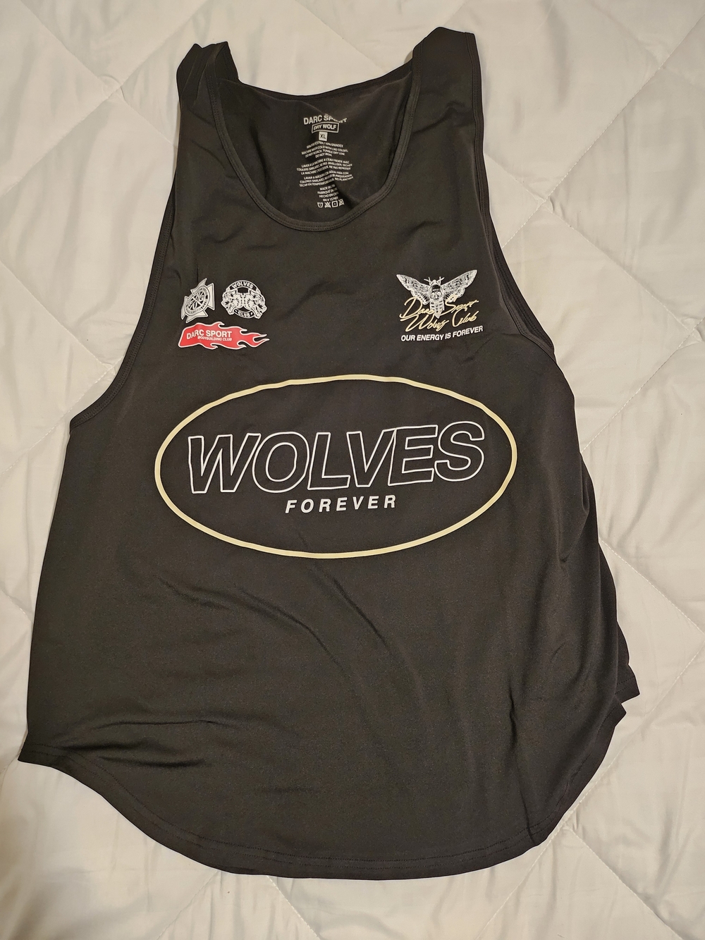 Darc Sport Black Dry Wolf Athletic Tank